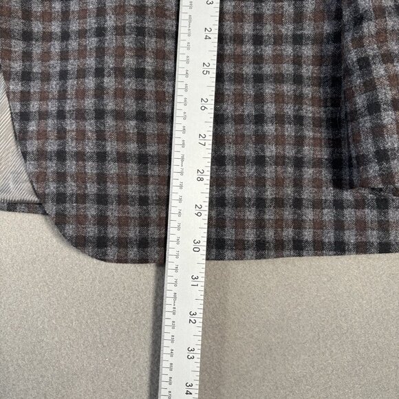 S Cohen Angelico Men’s 48R 100% Wool Checked Plaid Blazer Sport Coat Jacket Fall - Picture 4 of 16
